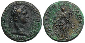 Domitian (81-96). Æ As (27mm, 13.03g, 6h). ... 