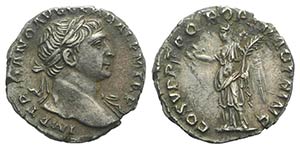 Trajan (98-117). AR Denarius (17mm, 3.04g, ... 