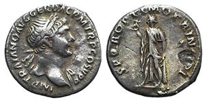 Trajan (98-117). AR Denarius (18mm, 3.14g, ... 