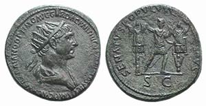 Trajan (98-117). Æ Dupondius (27mm, 13.63g, ... 