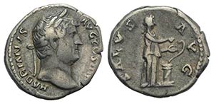 Hadrian (117-138). AR Denarius (17mm, 3.11g, ... 