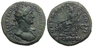 Hadrian (117-138). Æ Dupondius (27mm, 12.69 ... 