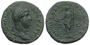 Hadrian (117-138). Æ As (26mm, 10.84g, 6h). ... 