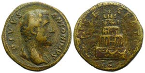 Divus Antoninus Pius (died AD 161). Æ ... 