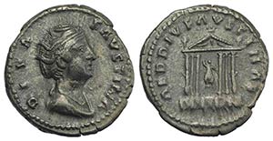 Diva Faustina Senior (died AD 140/1). AR ... 