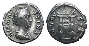 Diva Faustina Senior (died AD 140/1). AR ... 