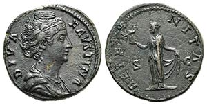 Diva Faustina Senior (died AD 140/1). Æ ... 