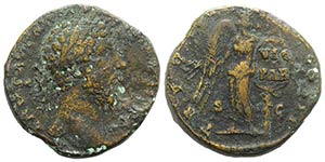 Lucius Verus (161-169). Æ Sestertius (29mm, ... 