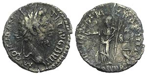 Commodus (177-192). AR Denarius (17mm, ... 