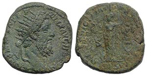 Commodus (177-192). Æ Dupondius (25mm, ... 