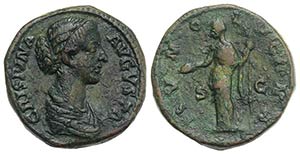 Crispina (Augusta, 178-182). Æ As (24mm, ... 