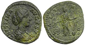 Crispina (Augusta, 178-182). Æ As (26mm, ... 