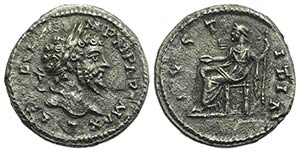 Septimius Severus (193-211). Fourrèe(?) ... 