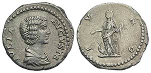 Julia Domna (Augusta, 193-217). AR Denarius ... 
