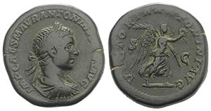 Elagabalus (218-222). Æ Sestertius (32mm, ... 