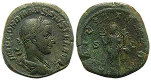 Gordian III (238-244). Æ Sestertius (31mm, ... 