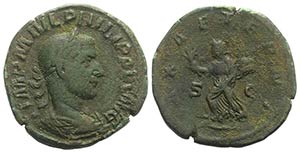 Philip I (244-249). Æ Sestertius (31mm, ... 