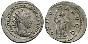Trebonianus Gallus (251-253). AR ... 