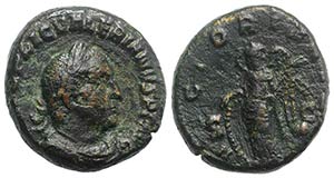 Valerian I (253-260). Æ As (22mm, 10.28g, ... 