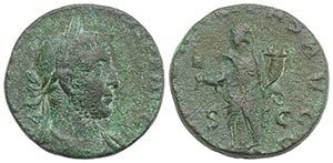 Gallienus (253-268). Æ Sestertius (25mm, ... 