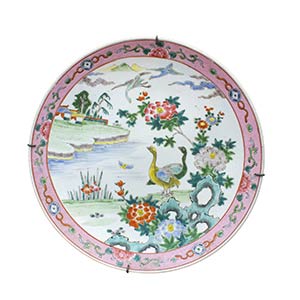 A LARGE QING DYNASTY FAMILLE ROSE ‘POND ... 