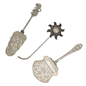 THREE INDONESIAN SILVER COOKING TOOLSEarly ... 