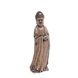AN IVORY CARVING OF A STANDING BUDDHAEarly ... 