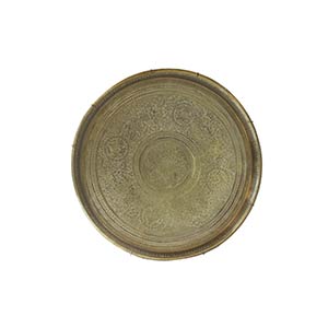 AN INDONESIAN INCISED BRASS TRAYEarly 20th ... 