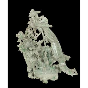 A 20TH CENTURY CHINESE JADEITE CARVING34 cm ... 