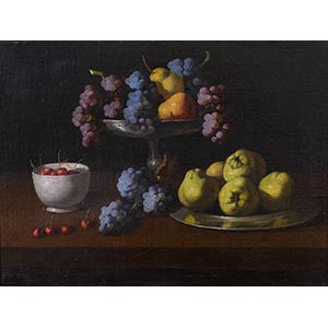 Anonymous, XIX centuryStill life with grapes ... 