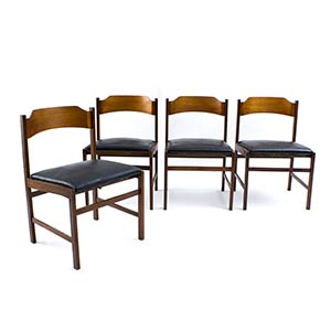 GIANCARLO FRATTINI (in style of)Four chairs ... 
