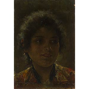 LUIGI PALUMBONaples, 1859 - 1916 Portrait of ... 