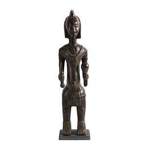 A BAMBARA WOODEN STANDING FIGURE FROM MALI90 ... 