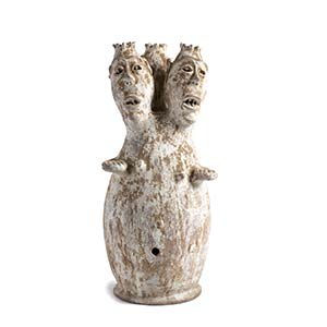 BUSTO TRICEFALO IN TERRACOTTA, ‘MAMY ... 
