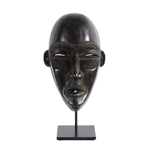 A DAN WOODEN MASK FROM IVORY COAST32 cm high