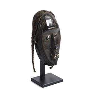 A DAN WOODEN MASK FROM IVORY COAST30 cm high