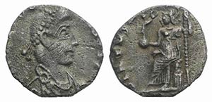 Arcadius (383-408). AR Siliqua (13mm, 1.09g, ... 