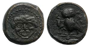 Sicily, Kamarina, c. 420-405 BC. Æ Onkia ... 