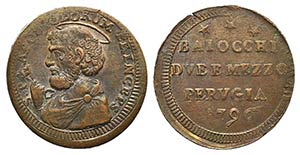 Italy, Papal, Pio VI (1774-1799). Æ ... 