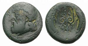 Sicily, Messana, 338-318 BC. Æ (19mm, ... 