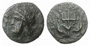 Sicily, Messana, 338-318 BC. Æ (14mm, ... 