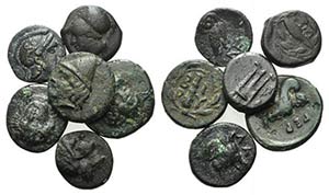 Asia Minor, lot of 6 Æ coins, to be ... 