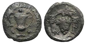 Sicily, Naxos, c. 415-403 BC. AR Trionkion ... 