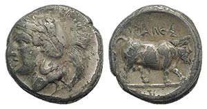Southern Campania, Hyria, c. 405-400 BC. AR ... 