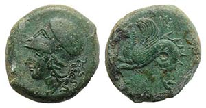 Sicily, Syracuse, 400-390 BC. Æ (17mm, ... 