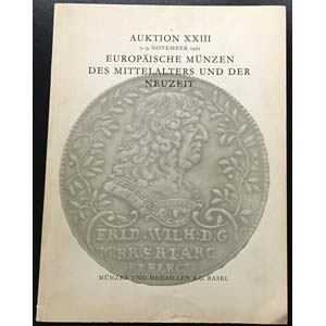Munzen und Medaillen Auction XXIII. ... 