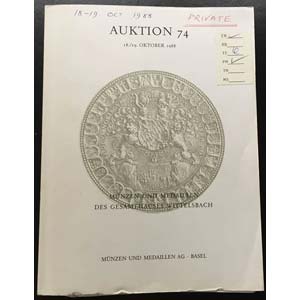 Munzen und Medaillen Auction 74. ... 