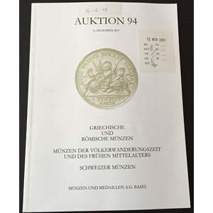 Munzen und Medaillen Auction 94. ... 