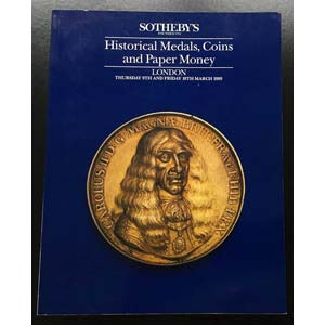 Sothebys Catalogue of  Historical Medals, ... 