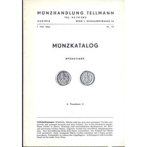 TELLMANN  MUNZHANDLUNG. Wien 1964. Catalogo ... 